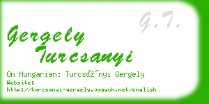 gergely turcsanyi business card